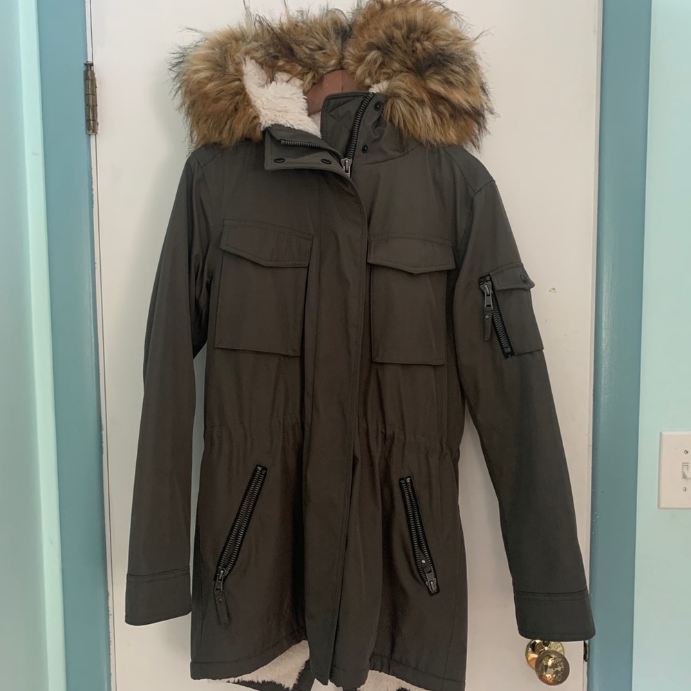 Sherpa Lined Anorak Winter Coat